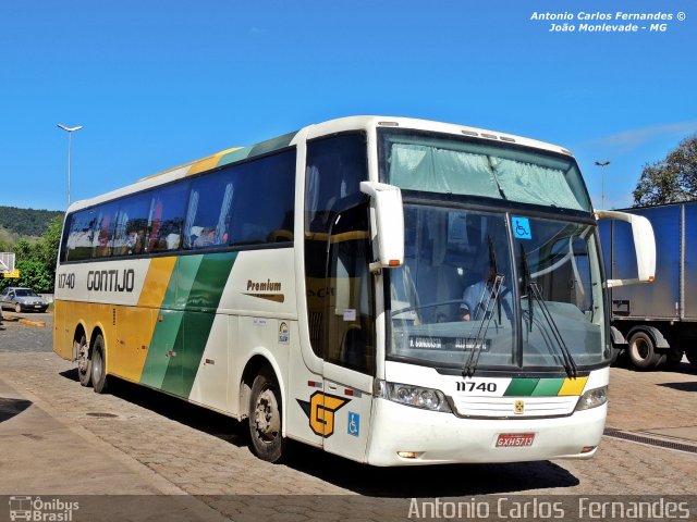 Empresa Gontijo de Transportes 11740 na cidade de João Monlevade, Minas Gerais, Brasil, por Antonio Carlos Fernandes. ID da foto: 2430624.