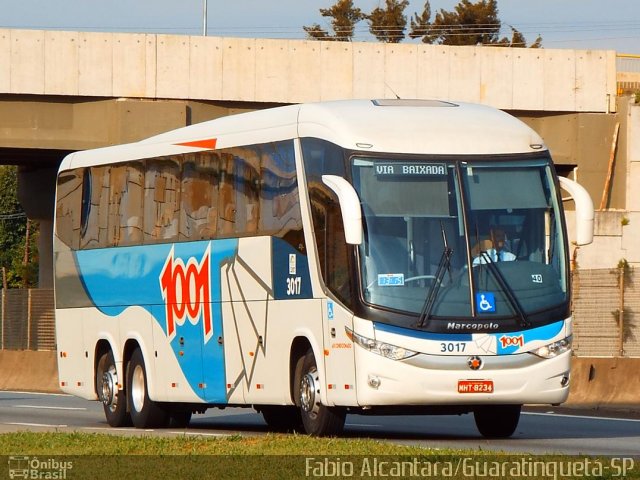 Auto Viação 1001 3017 na cidade de Guaratinguetá, São Paulo, Brasil, por Fabio Alcantara. Número da foto: #2430740.