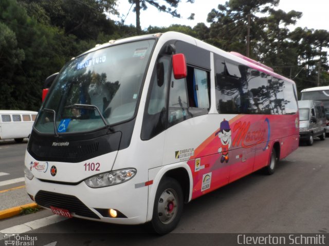 MTU - Maroto Viagens e Turismo 1102 na cidade de Caxias do Sul, Rio Grande do Sul, Brasil, por Cleverton Schmitt. Número da foto: #2431489.