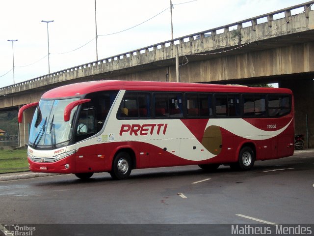 Viação Pretti 10000 na cidade de Vitória, Espírito Santo, Brasil, por Matheus Mendes. Número da foto: #2430425.