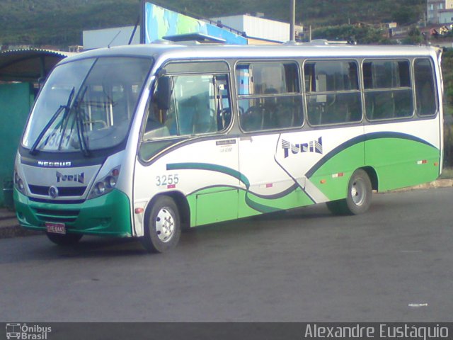 Turin Transportes 3255 na cidade de Ouro Preto, Minas Gerais, Brasil, por Alexandre Eustáquio. ID da foto: 2430853.