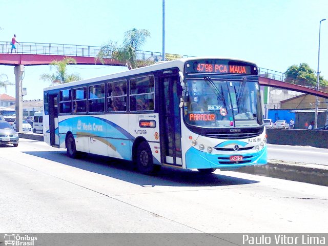 Auto Viação Vera Cruz - Belford Roxo RJ 112.189 na cidade de Rio de Janeiro, Rio de Janeiro, Brasil, por Paulo Vitor Lima. Número da foto: #2433772.
