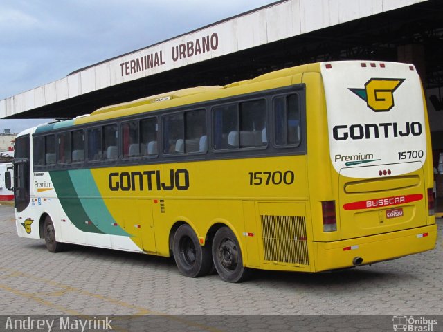 Empresa Gontijo de Transportes 15700 na cidade de Coronel Fabriciano, Minas Gerais, Brasil, por Andrey Gustavo. Número da foto: #2433943.