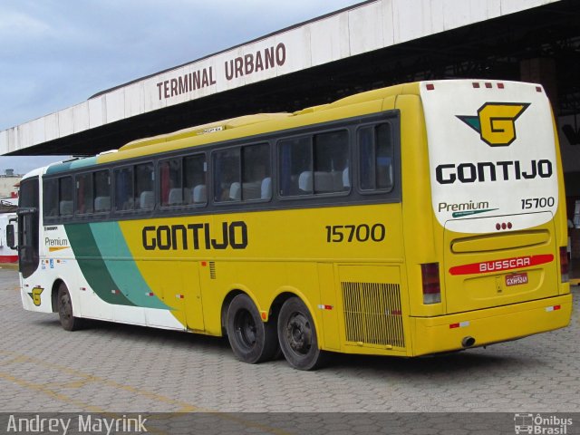 Empresa Gontijo de Transportes 15700 na cidade de Coronel Fabriciano, Minas Gerais, Brasil, por Andrey Gustavo. ID da foto: 2433943.