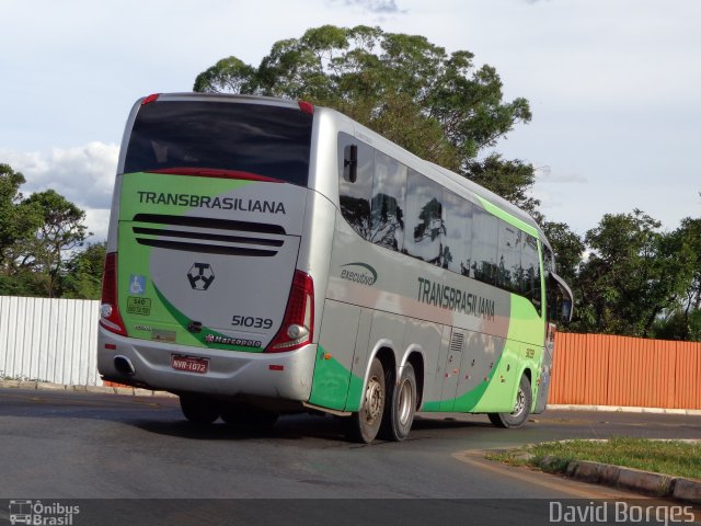 Transbrasiliana Transportes e Turismo 51039 na cidade de Brasília, Distrito Federal, Brasil, por David Borges. Número da foto: #2433705.