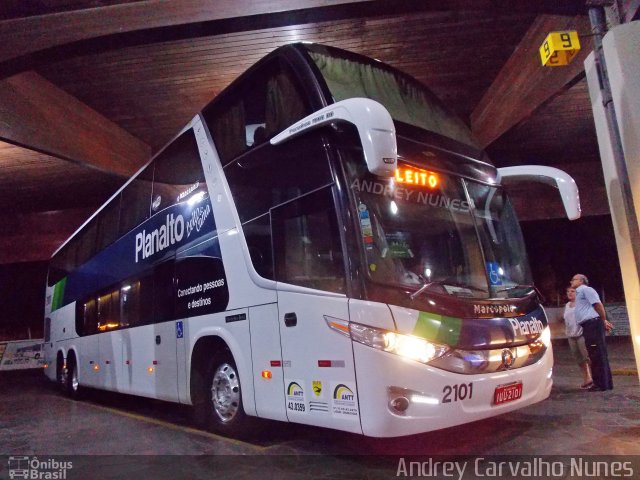 Planalto Transportes 2101 na cidade de Uruguaiana, Rio Grande do Sul, Brasil, por Andrey Carvalho Nunes. ID da foto: 2433993.
