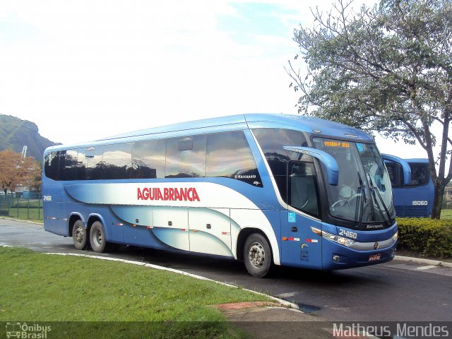 Viação Águia Branca 24160 na cidade de Vitória, Espírito Santo, Brasil, por Matheus Mendes. ID da foto: 2432396.