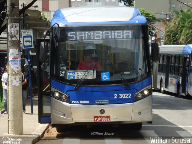 Sambaíba Transportes Urbanos 2 3022 na cidade de São Paulo, São Paulo, Brasil, por Willian Sousa. ID da foto: 2435362.