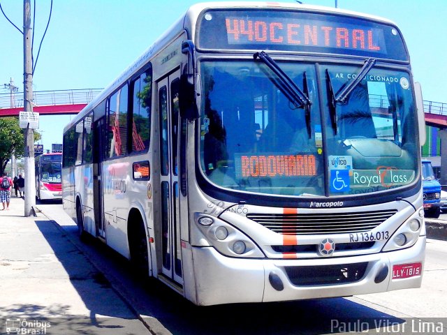 Transportes Blanco RJ 136.013 na cidade de Rio de Janeiro, Rio de Janeiro, Brasil, por Paulo Vitor Lima. ID da foto: 2434860.