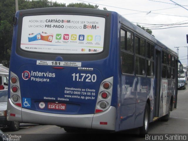 Viação Pirajuçara 11.720 na cidade de Embu das Artes, São Paulo, Brasil, por Bruno Santino. ID da foto: 2435119.