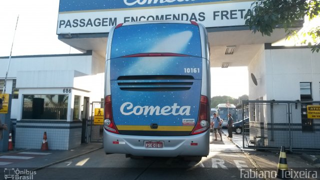 Viação Cometa 10161 na cidade de Contagem, Minas Gerais, Brasil, por Fabiano Teixeira. ID da foto: 2435719.