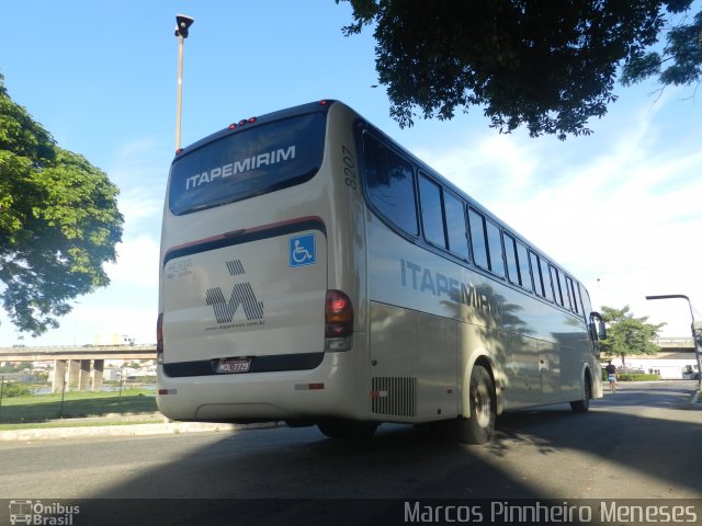 Viação Itapemirim 8207 na cidade de Vitória, Espírito Santo, Brasil, por Marcos Pinnheiro Meneses. Número da foto: #2435365.