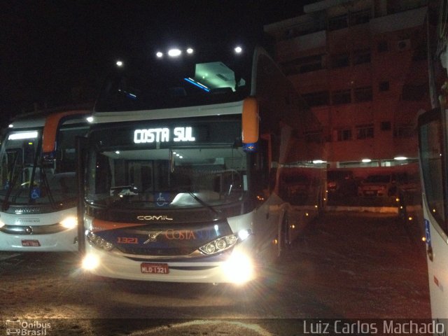 Costa Sul Turismo 1321 na cidade de Florianópolis, Santa Catarina, Brasil, por Luiz Carlos Machado. Número da foto: #2436433.