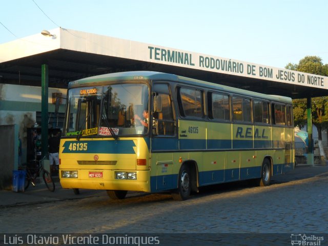 Viação Real Ita 46135 na cidade de Bom Jesus do Norte, Espírito Santo, Brasil, por Luis Otávio Vicente Domingues. ID da foto: 2437510.