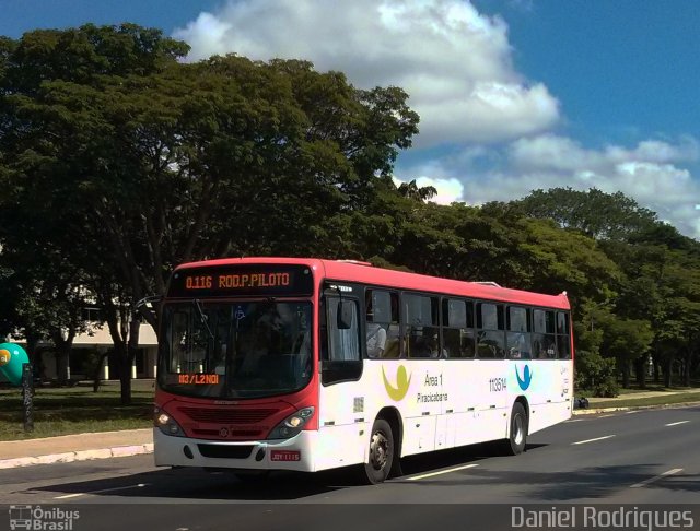 Viação Piracicabana Distrito Federal 113514 na cidade de Brasília, Distrito Federal, Brasil, por Daniel Rodrigues. Número da foto: #2438326.