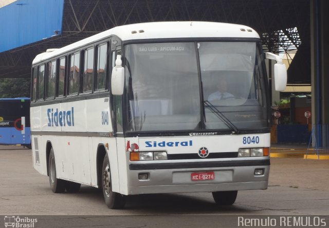 Sideral Transportes e Turismo 8040 na cidade de São Luís, Maranhão, Brasil, por Romulo de Oliveira Clementino. Número da foto: #2437833.