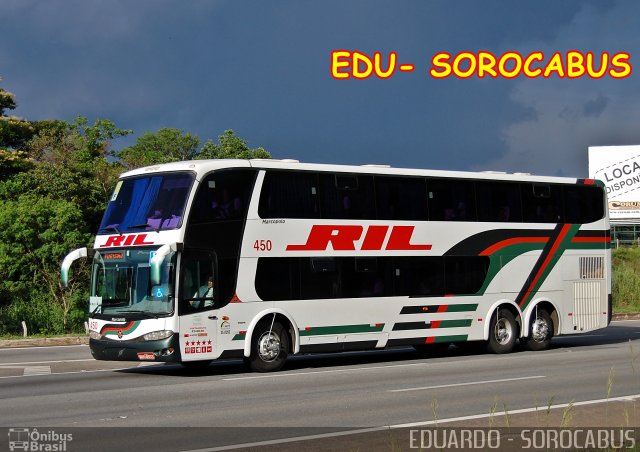 RIL - Rodoviário Ibitinguense Ltda. 450 na cidade de Sorocaba, São Paulo, Brasil, por EDUARDO - SOROCABUS. Número da foto: #2436806.