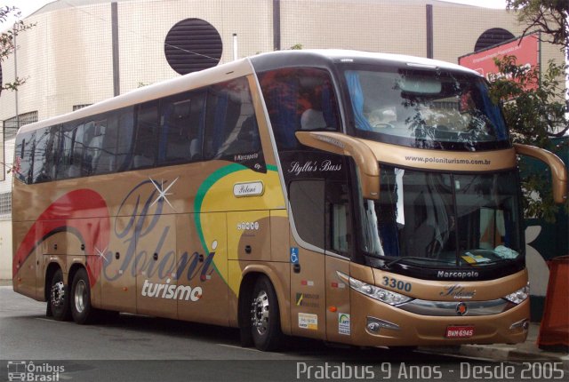 Poloni Turismo 3300 na cidade de São Paulo, São Paulo, Brasil, por Cristiano Soares da Silva. Número da foto: #2436700.