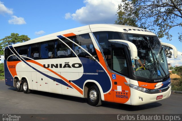 Expresso União 10263 na cidade de Montes Claros, Minas Gerais, Brasil, por Carlos Eduardo Lopes. Número da foto: #2437606.