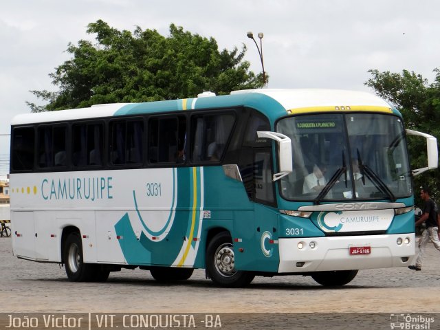 Auto Viação Camurujipe 3031 na cidade de Vitória da Conquista, Bahia, Brasil, por João Victor. ID da foto: 2438071.