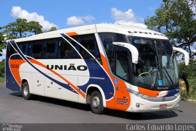 Expresso União 10230 na cidade de Montes Claros, Minas Gerais, Brasil, por Carlos Eduardo Lopes. Número da foto: #2437609.