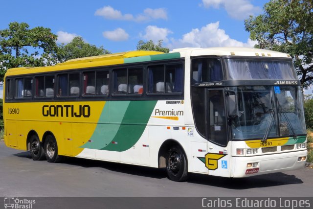 Empresa Gontijo de Transportes 15910 na cidade de Montes Claros, Minas Gerais, Brasil, por Carlos Eduardo Lopes. ID da foto: 2437602.