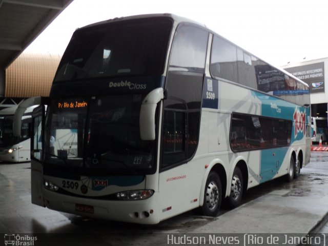 Auto Viação 1001 2509 na cidade de Rio de Janeiro, Rio de Janeiro, Brasil, por Hudson Neves. ID da foto: 2437984.