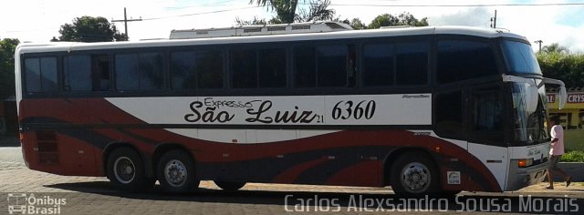 Expresso São Luiz 6360 na cidade de Piranhas, Goiás, Brasil, por Carlos Alexsandro Sousa Morais. Número da foto: #2438689.