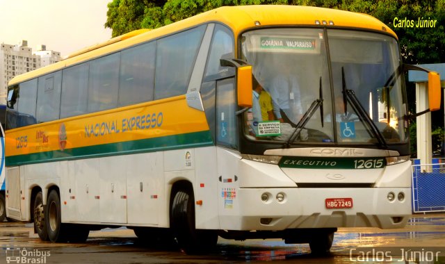 Nacional Expresso 12615 na cidade de Goiânia, Goiás, Brasil, por Carlos Júnior. ID da foto: 2438989.