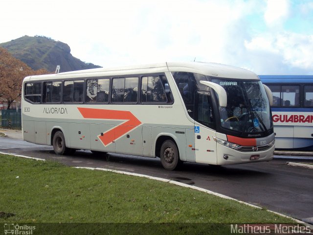 Viação Alvorada 830 na cidade de Vitória, Espírito Santo, Brasil, por Matheus Mendes. Número da foto: #2438748.