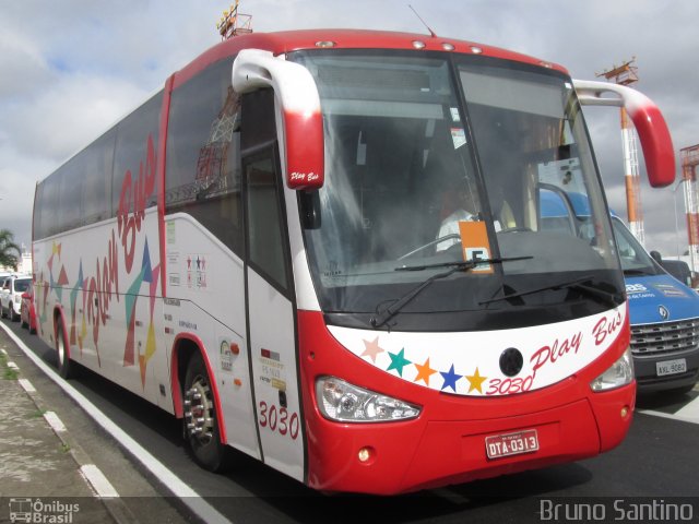 Play Bus Turismo 3030 na cidade de São Paulo, São Paulo, Brasil, por Bruno Santino. Número da foto: #2439682.