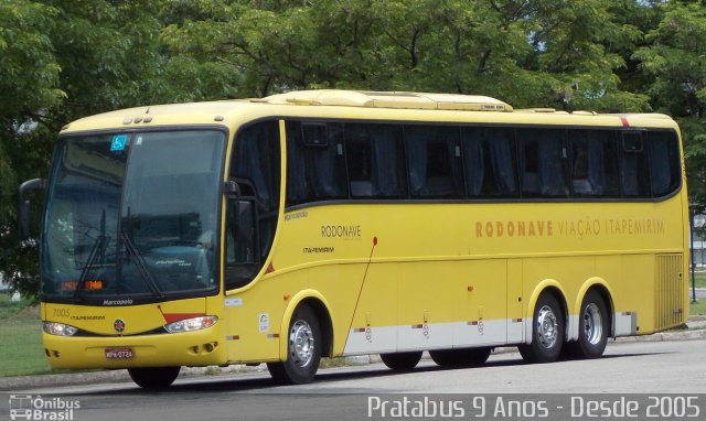 Viação Itapemirim 7005 na cidade de Vitória, Espírito Santo, Brasil, por Cristiano Soares da Silva. ID da foto: 2440591.