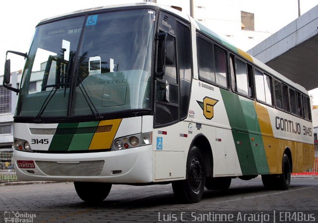 Empresa Gontijo de Transportes 3145 na cidade de Belo Horizonte, Minas Gerais, Brasil, por Luís Carlos Santinne Araújo. ID da foto: 2441597.