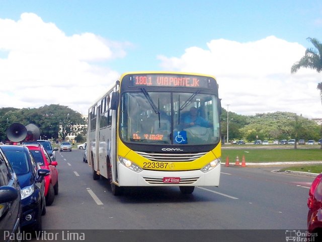 Viação Pioneira 223387 na cidade de Brasília, Distrito Federal, Brasil, por Paulo Vitor Lima. ID da foto: 2441046.