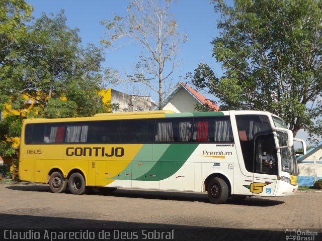 Empresa Gontijo de Transportes 11605 na cidade de Ji-Paraná, Rondônia, Brasil, por Claudio Aparecido de Deus Sobral. ID da foto: 2440897.