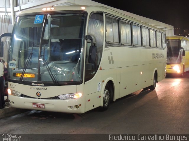 Viação Itapemirim 8207 na cidade de Belo Horizonte, Minas Gerais, Brasil, por Frederico Carvalho Borges. Número da foto: #2441002.