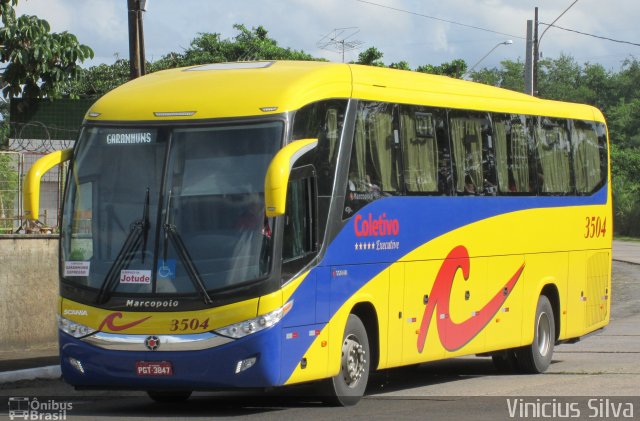 Coletivo Transportes 3504 na cidade de Recife, Pernambuco, Brasil, por Vinicius Silva. ID da foto: 2441272.