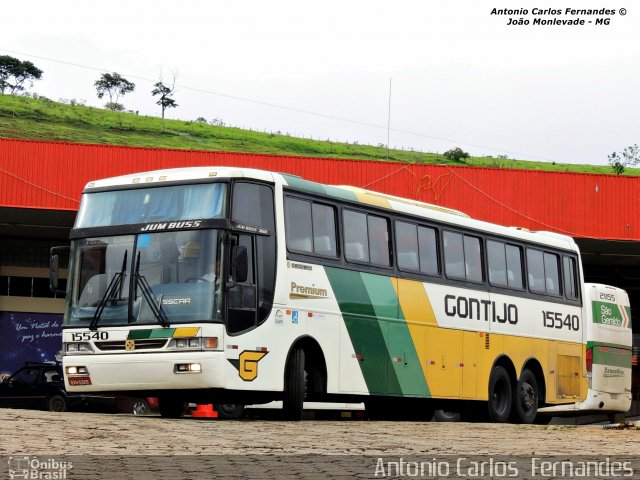 Empresa Gontijo de Transportes 15540 na cidade de João Monlevade, Minas Gerais, Brasil, por Antonio Carlos Fernandes. ID da foto: 2440776.