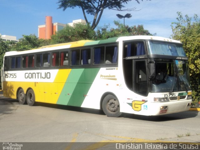 Empresa Gontijo de Transportes 15755 na cidade de São Paulo, São Paulo, Brasil, por Christian Teixeira de Sousa. ID da foto: 2441663.