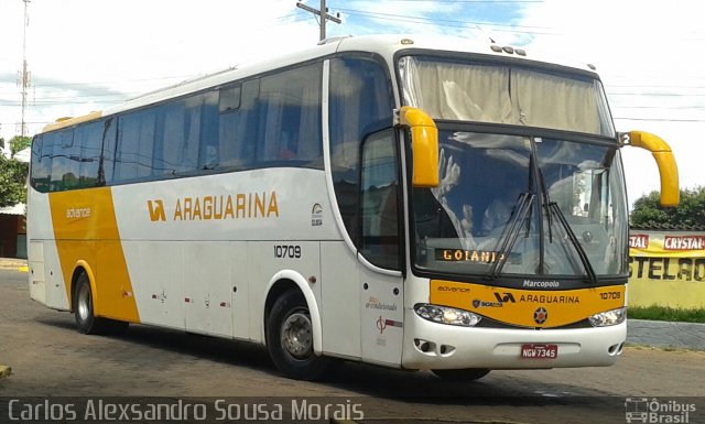 Viação Araguarina 10709 na cidade de Piranhas, Goiás, Brasil, por Carlos Alexsandro Sousa Morais. Número da foto: #2442312.