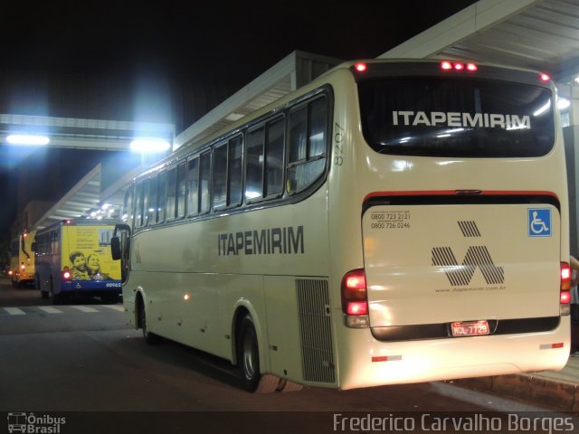 Viação Itapemirim 8207 na cidade de Belo Horizonte, Minas Gerais, Brasil, por Frederico Carvalho Borges. Número da foto: #2441000.