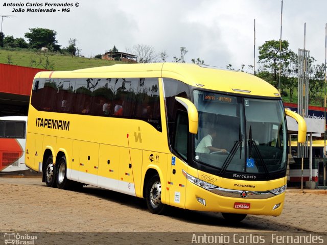 Viação Itapemirim 60567 na cidade de João Monlevade, Minas Gerais, Brasil, por Antonio Carlos Fernandes. Número da foto: #2442482.