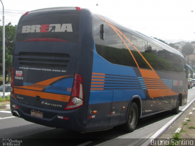 Breda Transportes e Serviços 1881 na cidade de São Paulo, São Paulo, Brasil, por Bruno Santino. Número da foto: #2443062.