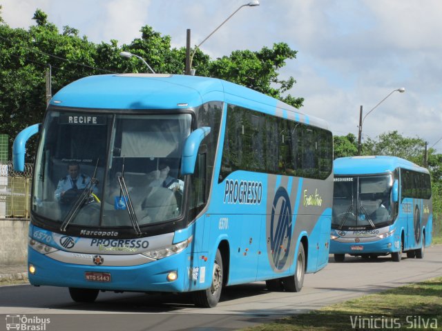 Auto Viação Progresso 6570 na cidade de Recife, Pernambuco, Brasil, por Vinicius Silva. Número da foto: #2442368.