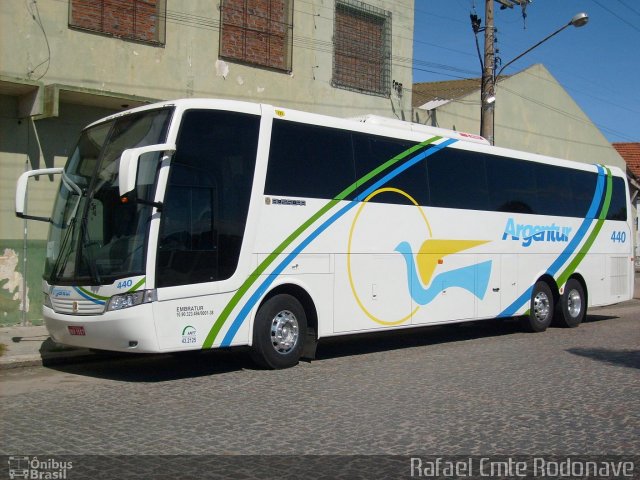 Transporte Argenta - Argentur 440 na cidade de Rio Grande, Rio Grande do Sul, Brasil, por Rafael Cmte Rodonave. ID da foto: 2442884.