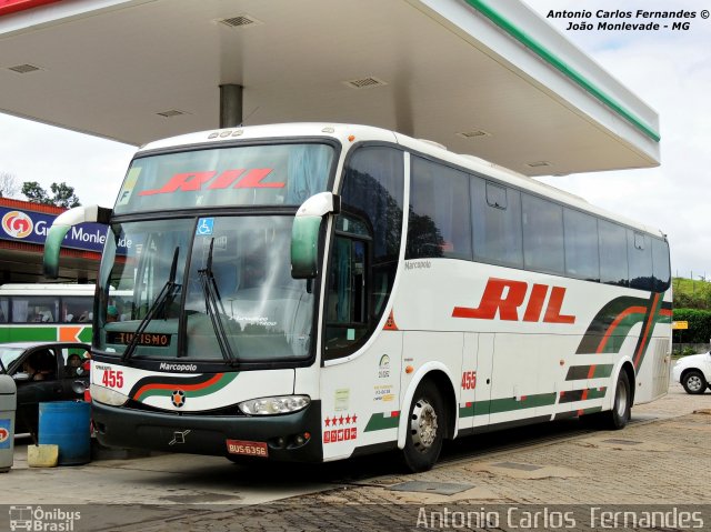 RIL - Rodoviário Ibitinguense Ltda. 455 na cidade de João Monlevade, Minas Gerais, Brasil, por Antonio Carlos Fernandes. Número da foto: #2442498.