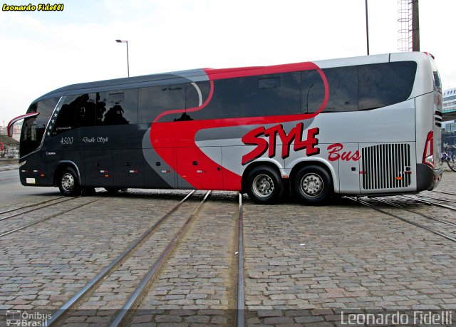 Style Bus 4500 na cidade de Santos, São Paulo, Brasil, por Leonardo Fidelli. ID da foto: 2443270.