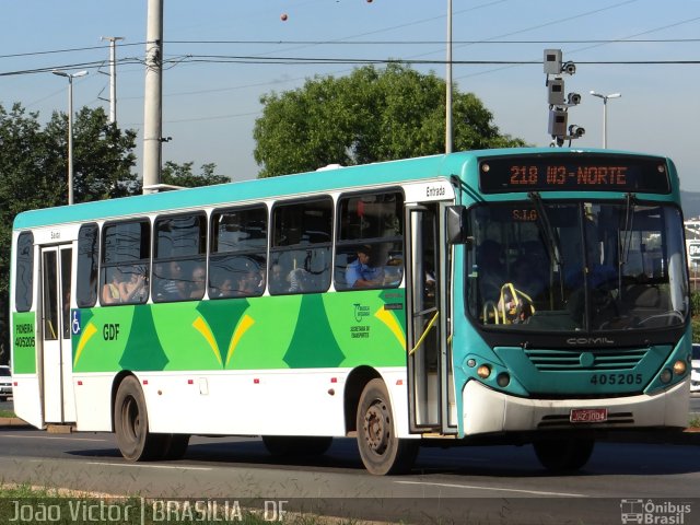 Viação Pioneira 405205 na cidade de Brasília, Distrito Federal, Brasil, por João Victor. ID da foto: 2443613.