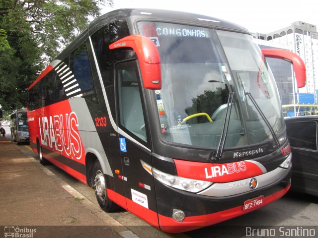 Lirabus 12133 na cidade de São Paulo, São Paulo, Brasil, por Bruno Santino. Número da foto: #2443037.