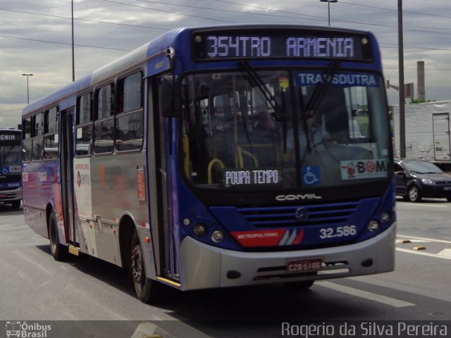 Viação Transdutra 32.586 na cidade de São Paulo, São Paulo, Brasil, por Rogério da Silva Pereira. ID da foto: 2444950.